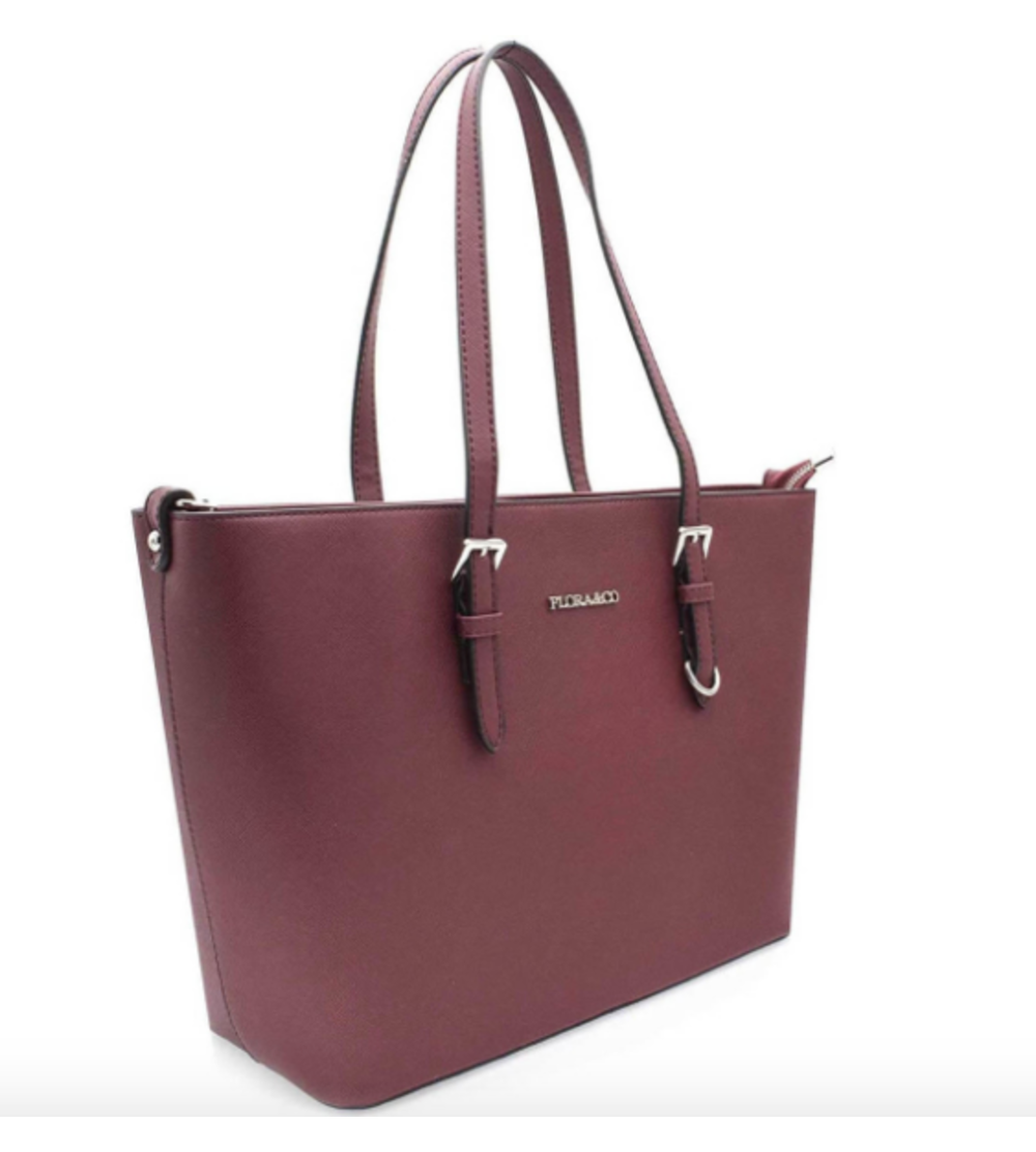 Sac de cours / Sac lycéenne / Sac épaule femme Bordeaux Flora & co