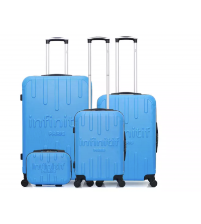 Set de 3 valises + vanity - Lorca- Bleu ciel