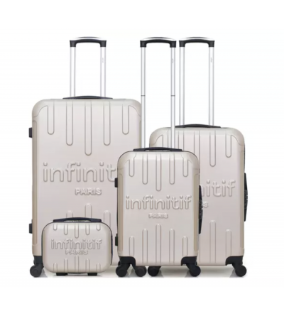 Set de 3 valises + vanity - Lorca- Beige