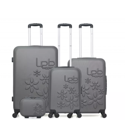Set de 3 valises + vanity - Eleonor-C- Gris