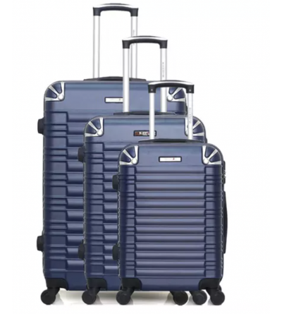 Set de 3 valises - Lima- Bleu