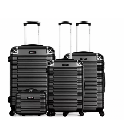 Set de 3 valises + vanity - Lima-C- Noir