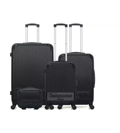 Set de 3 valises + vanity - Rhea-C- Noir