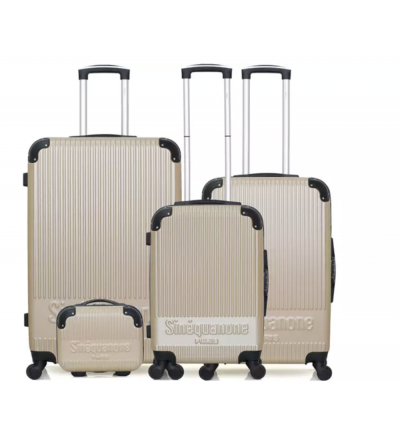 Set de 3 valises + vanity - Rhea-C- Beige