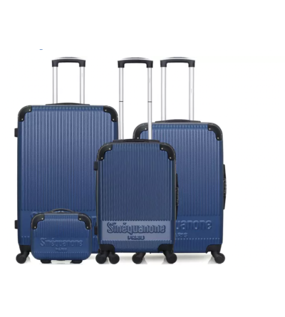 Set de 3 valises + vanity - Rhea-C- Bleu
