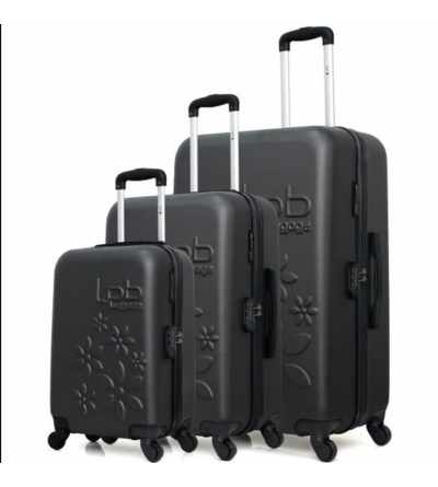 Set de 3 valises + vanity - Eleonor-C- Noir