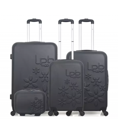 Set de 3 valises + vanity - Eleonor-C- Noir