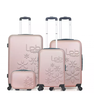 Set de 3 valises + vanity - Eleonor-C- Rose