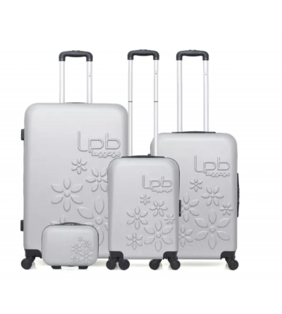 Set de 3 valises + vanity - Eleonor-C- Silver