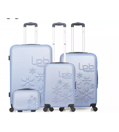 Set de 3 valises + vanity - Eleonor-C- Bleu