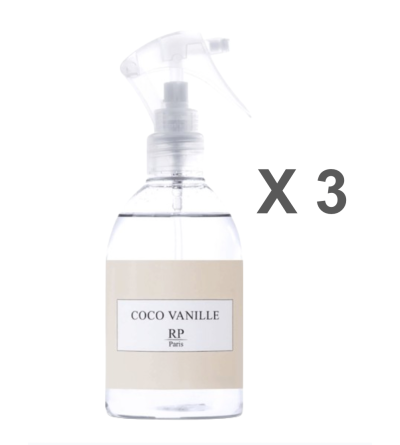 3 spray maison textile RP - Coco vanille